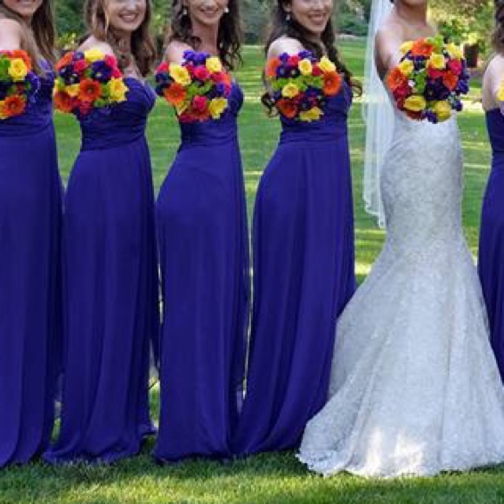 💟 Purple David’s Bridal Bridesmaid Dress 💟